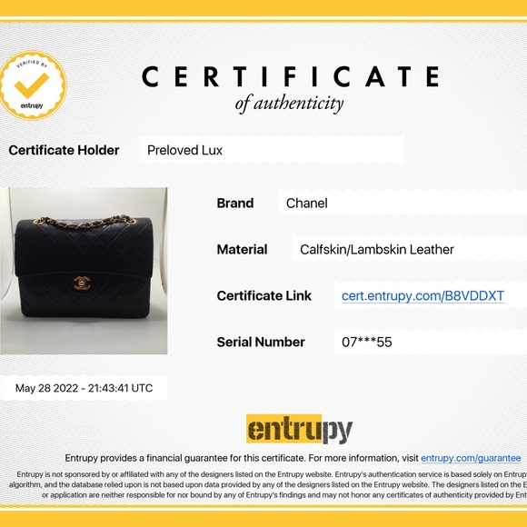 ❗️Sold❗️CHANEL Classic Lambskin Double Flap Medium Square Bag Black GHW - Picture 17 of 17